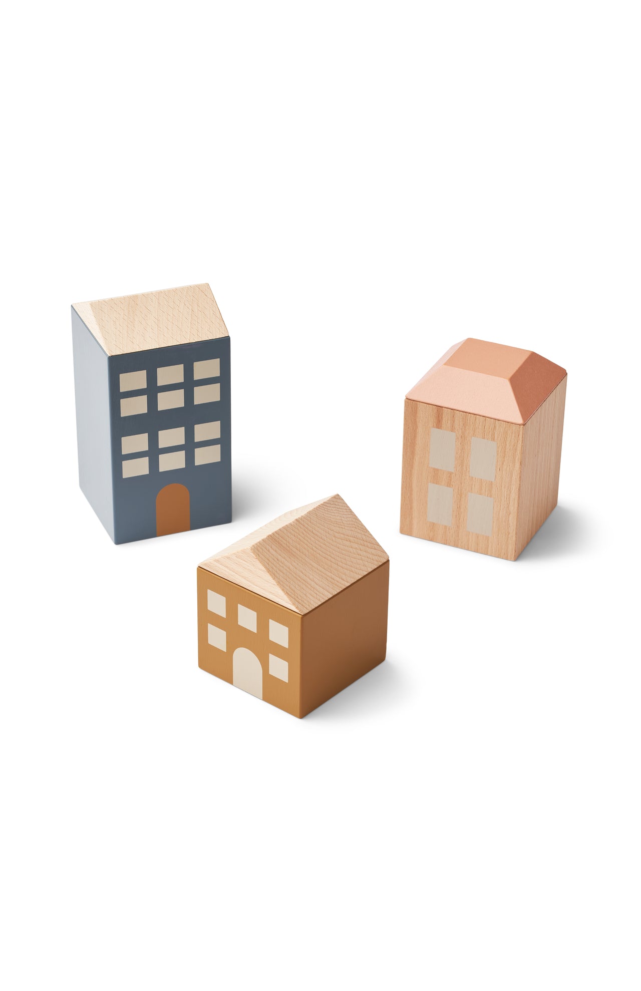 Liewood Stadthäuser aus Holz für Kinder, 3er Set