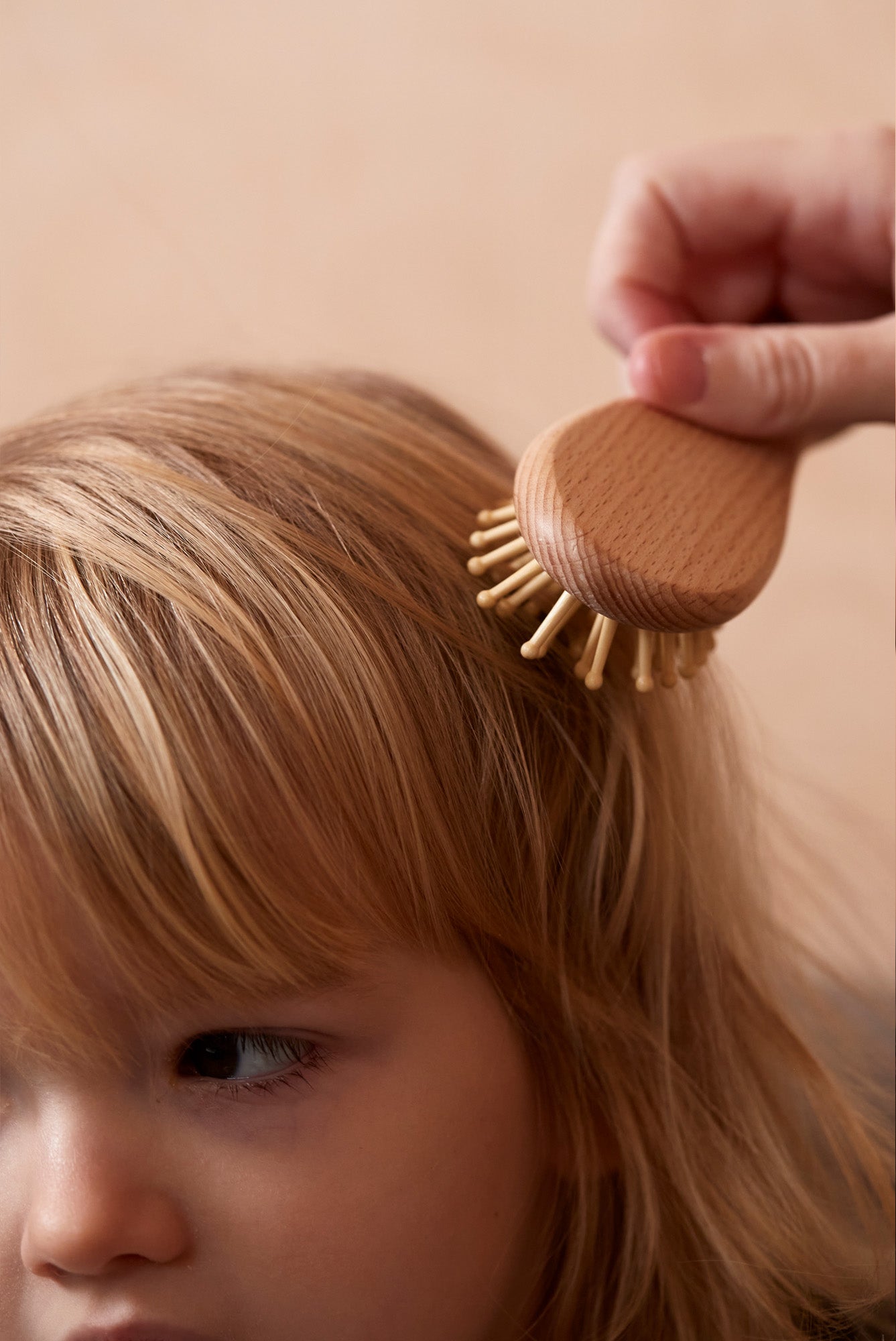 Babybürsten- und Kamm Set, aus Birkenholz