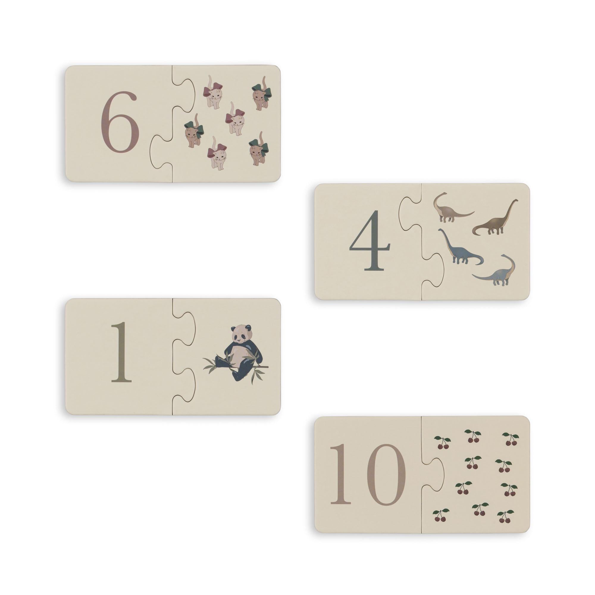 Konges Slojd Puzzle Zahlen für Kinder ab 3 Jahren