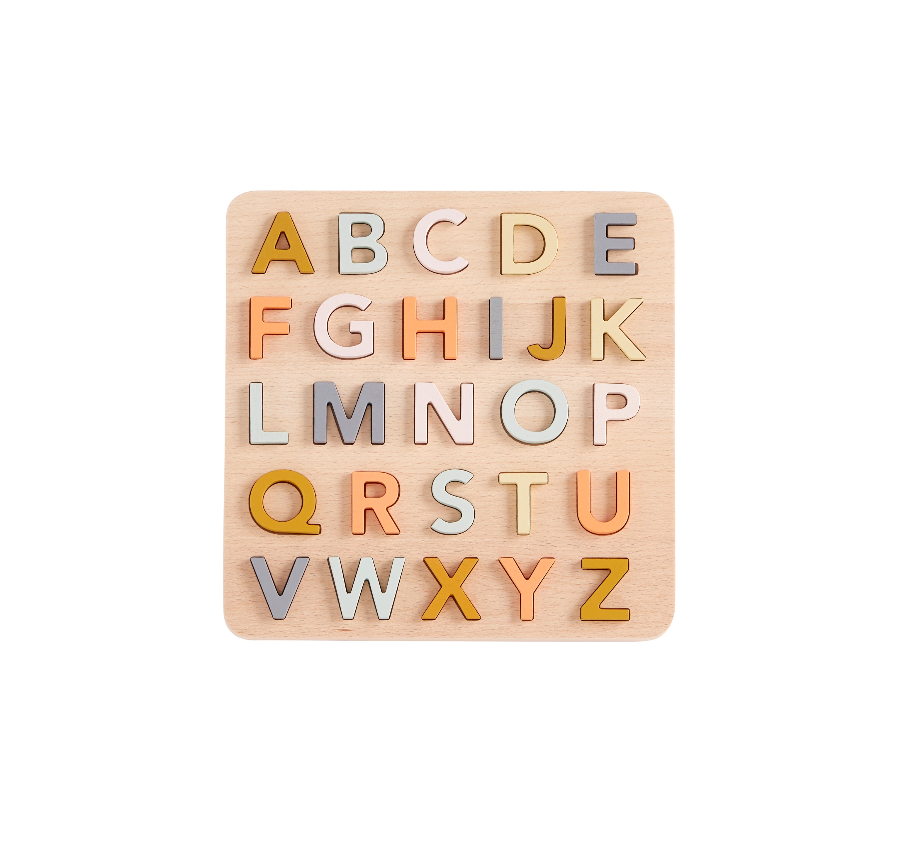 Buchstaben Puzzle Alphabet aus Holz für Kinder ab 3 Jahre