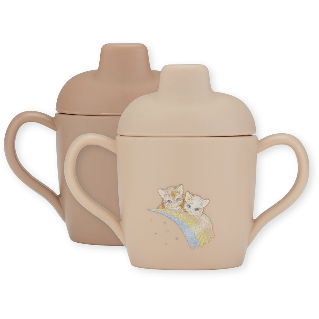 Schnabeltasse Lerntassen im 2er Pack, Rainbow Kitty