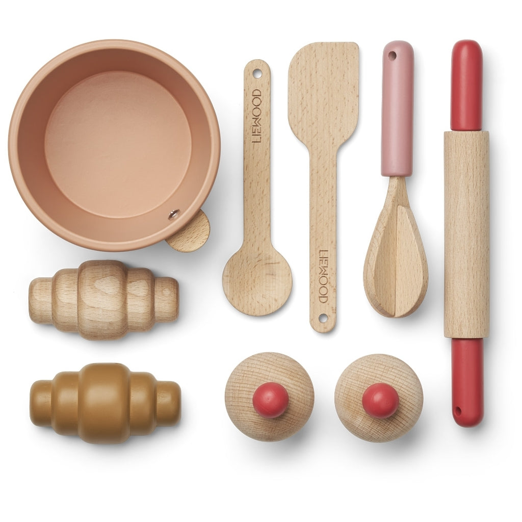 Backspielset für Kinder Spielküche aus Holz