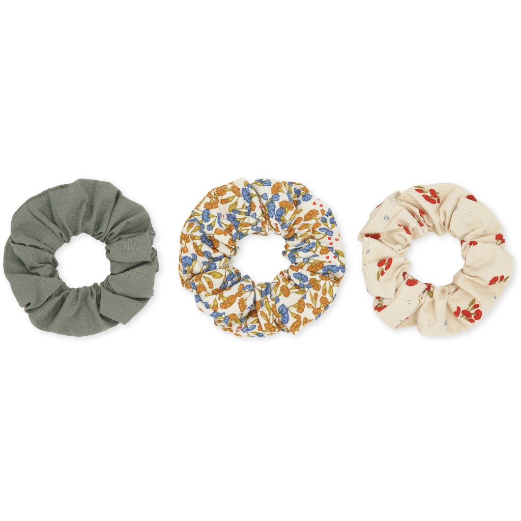 Zopfgummis Scrunchies klein 3er Set, Mix Pack