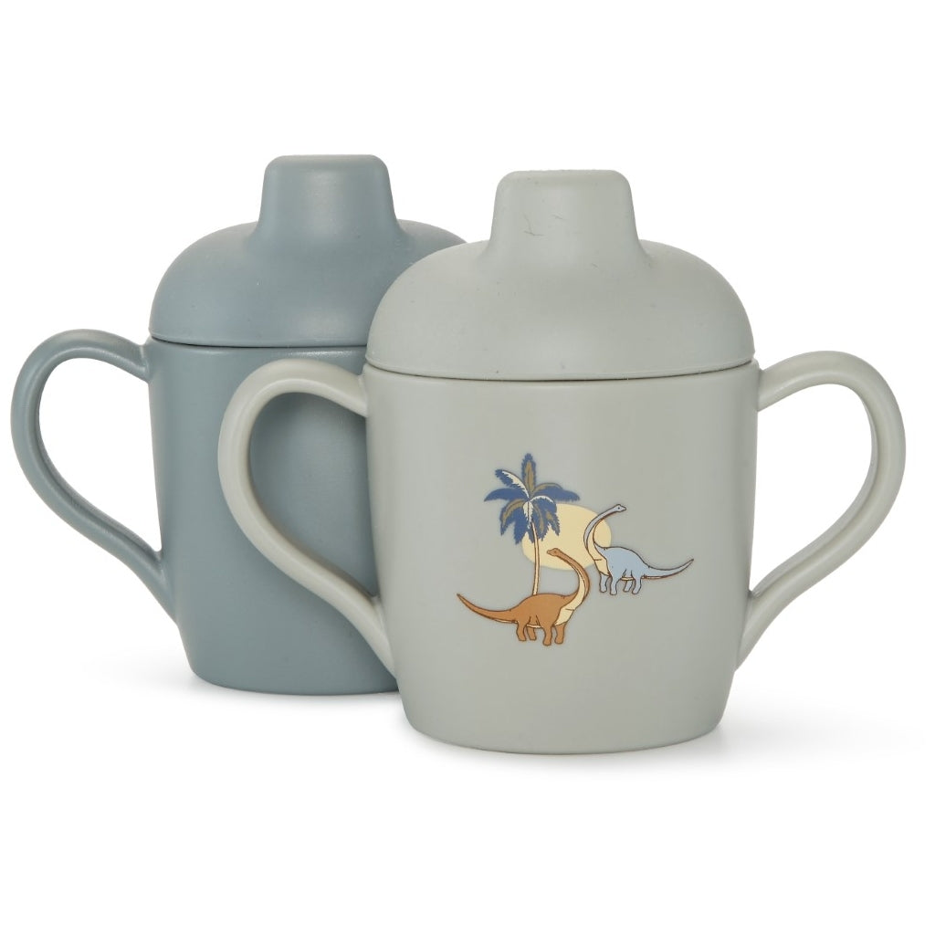 Schnabeltasse Lerntassen im 2er Pack, Dino