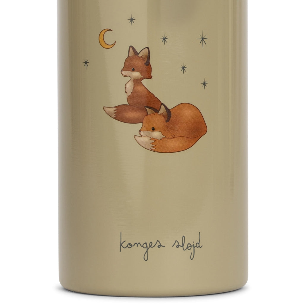 Trinkflasche Edelstahl, Thermoflasche, Fuchs