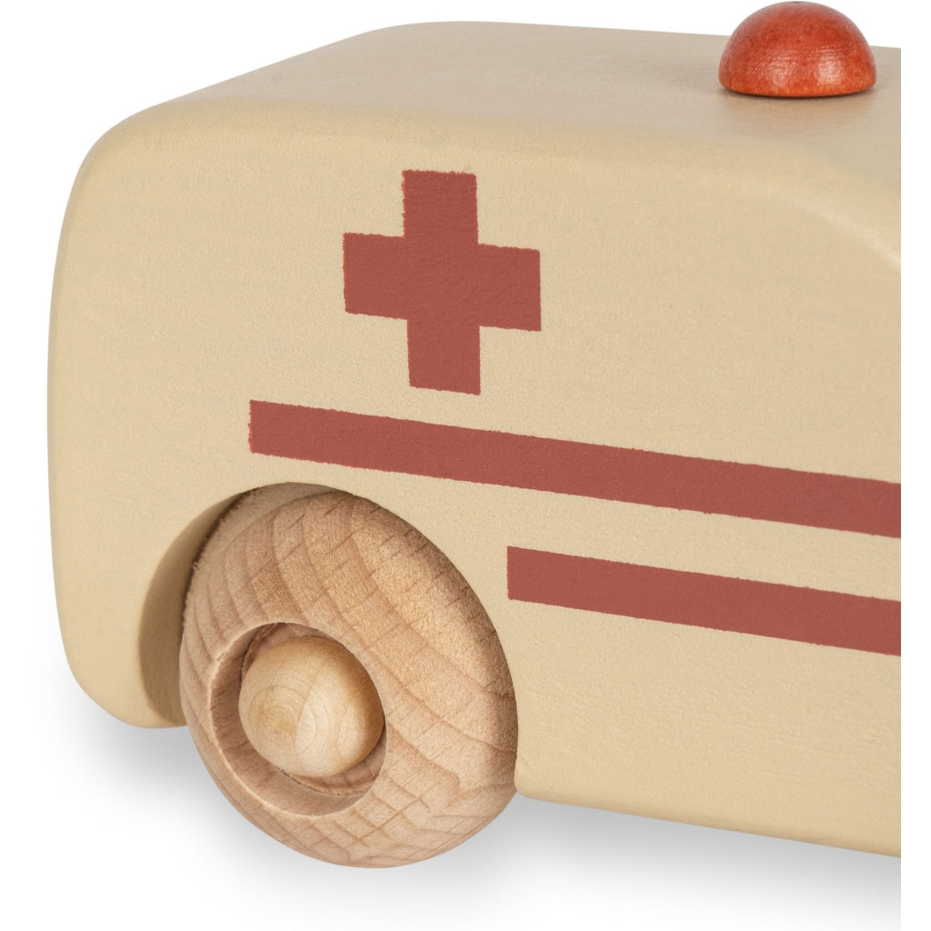 Spielzeugauto Krankenwagen aus Holz