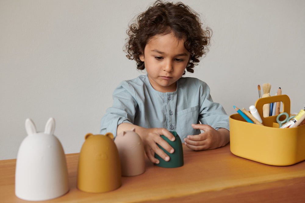 Stapelhütchen, verschiedene Farben