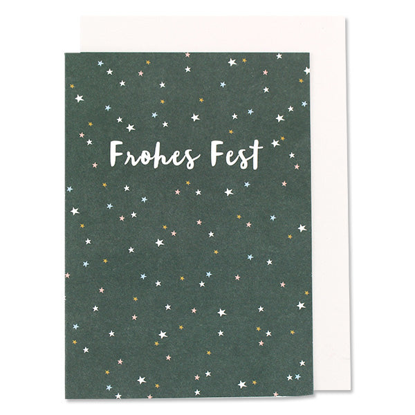 Weihnachtskarte mit Umschlag, aus recyceltem Papier