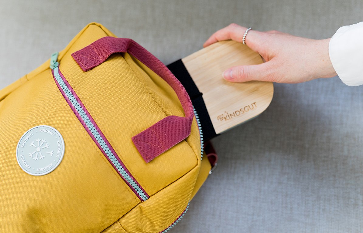 Kinder Rucksack Mini in der Farbe Senfgelb, ab 3 Jahre