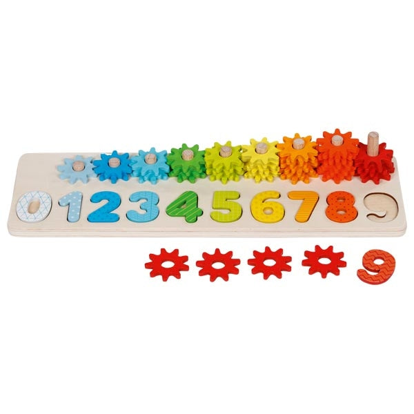 Sortierspiel Lerne Zählen mit Zahnrädern für Kinder ab 3 Jahren