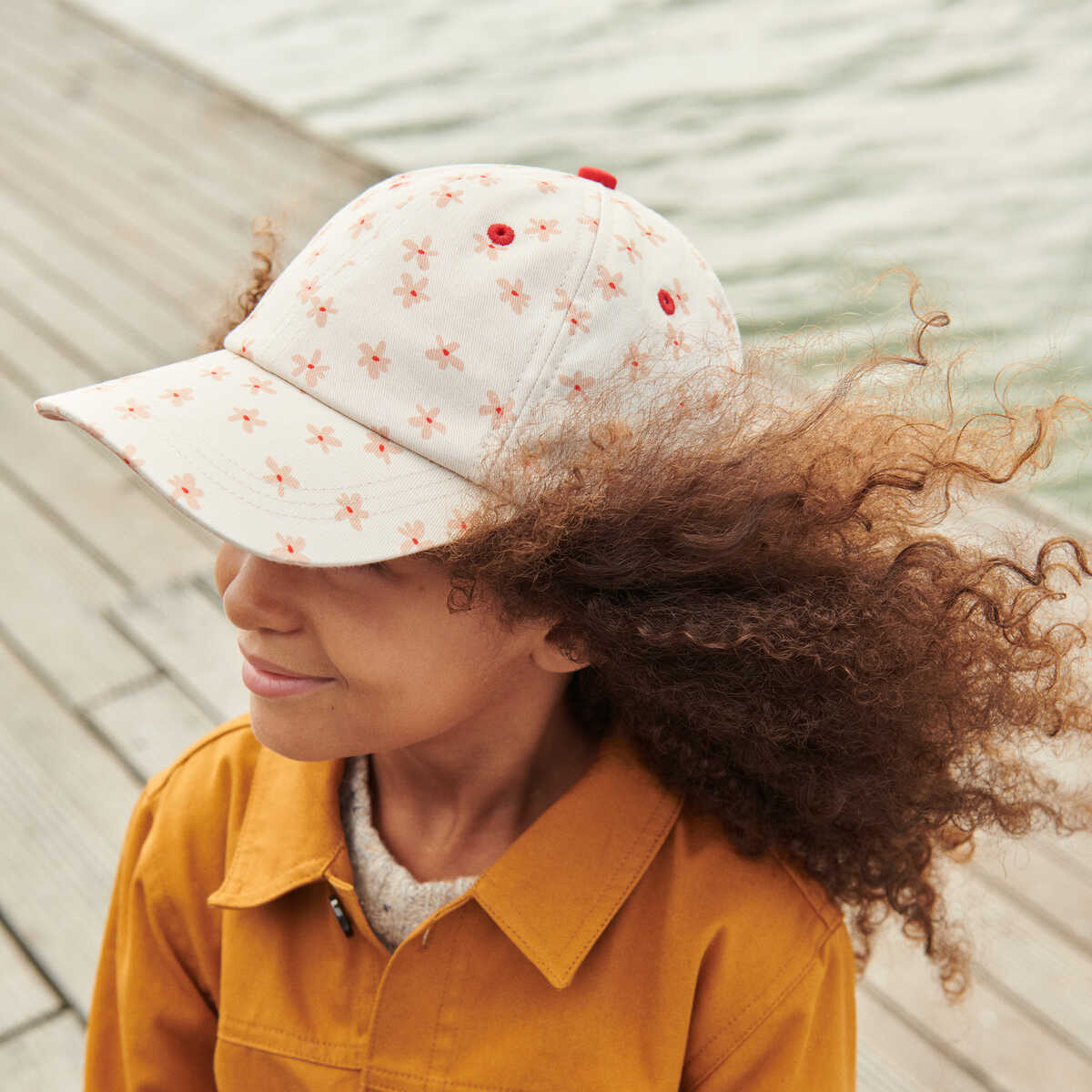 Baseballcap Danny Flora - Sea Shell Mix | Modische Baseballcap mit Muschelmuster, verstellbar | Jugendliche und Erwachsene