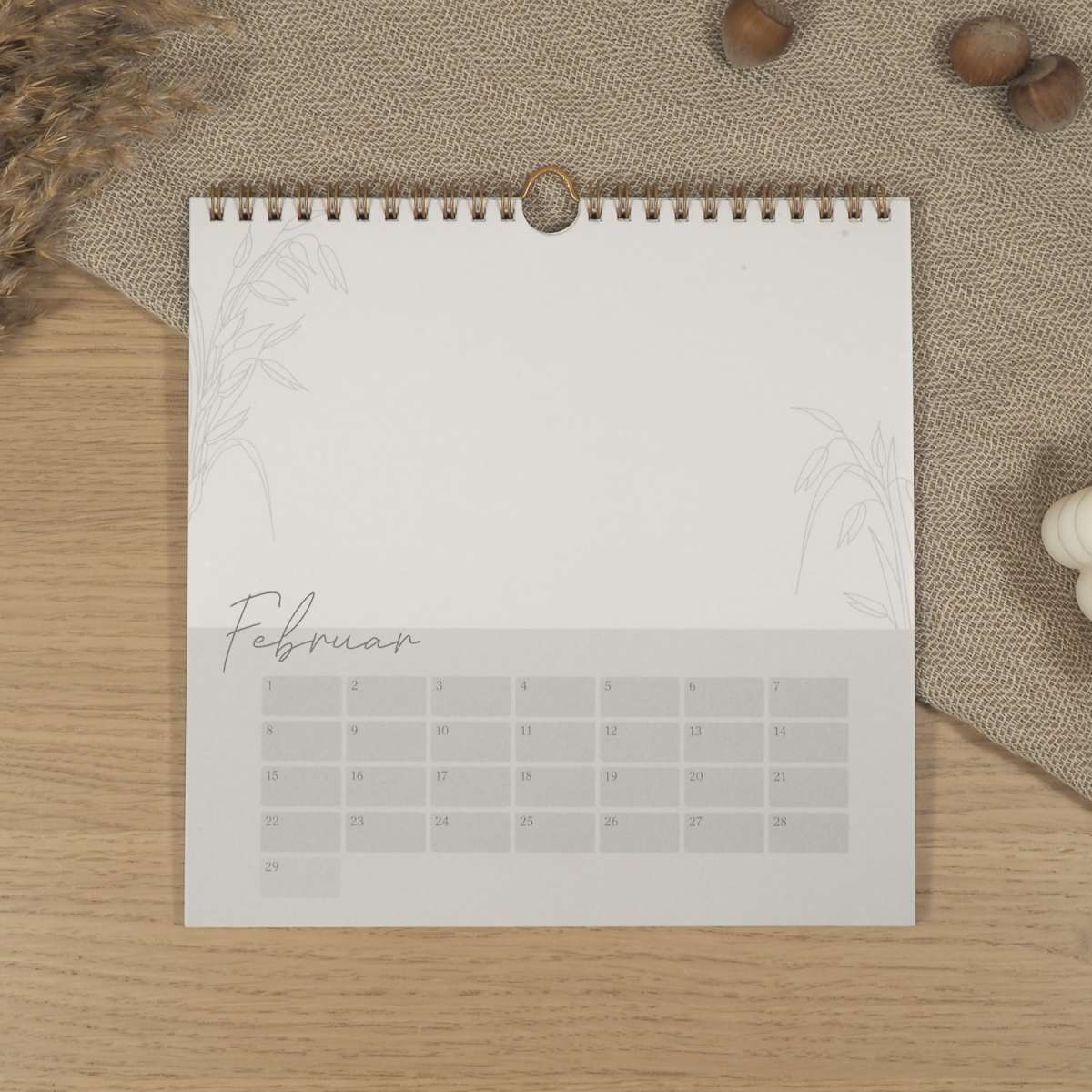 Fotokalender, Wandkalender DIY, Kind of Hazel, ohne Datum