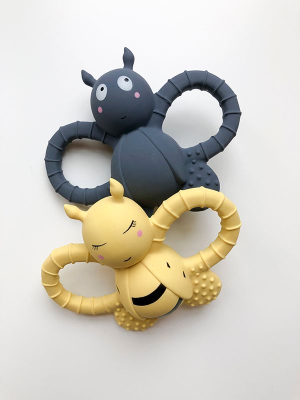 Baby Beißring Naturkautschuk, Bella die Biene