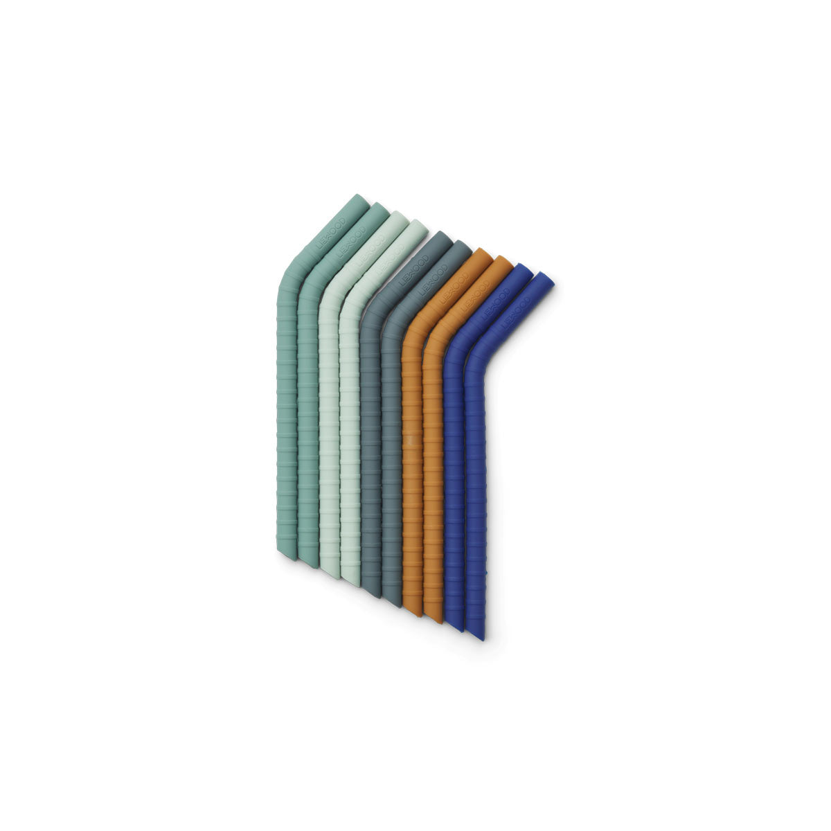 Strohhalme Silikon, 10er Pack, Surf blue Multi MIx