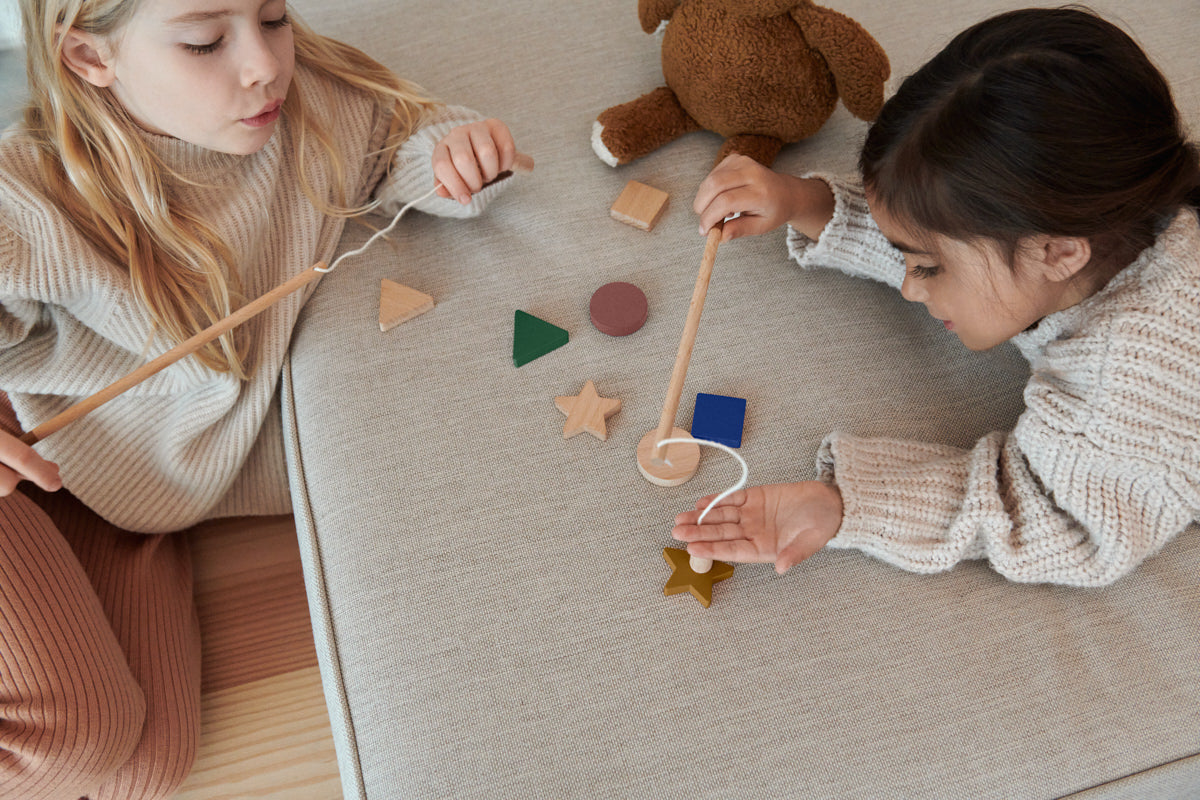 Angelspiel für Kinder aus umweltfreundlichem Holz , Formen