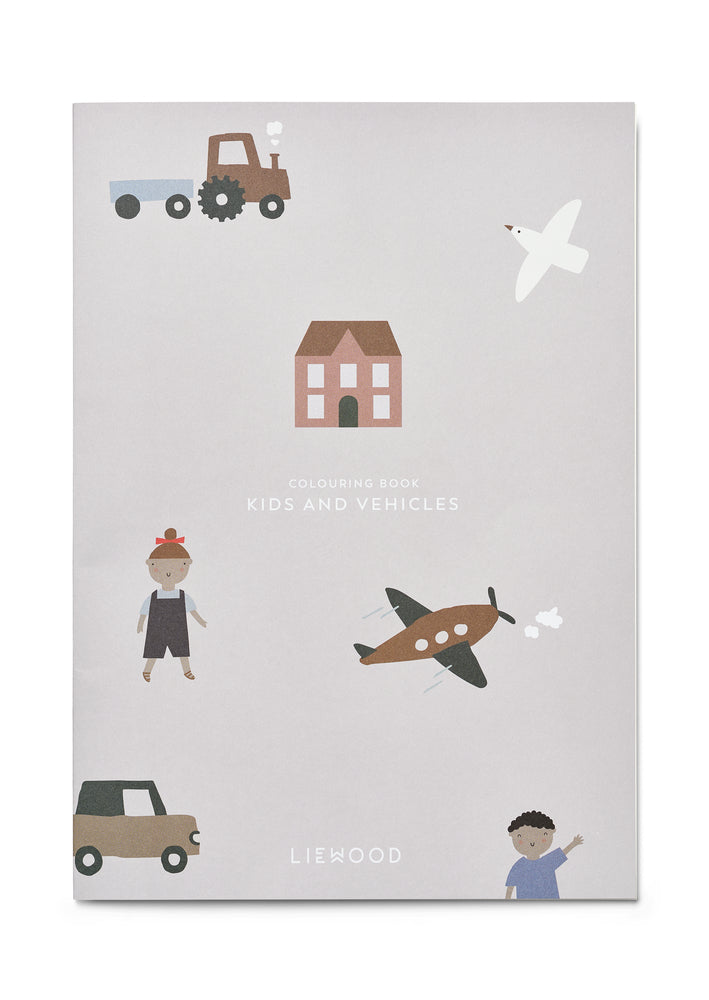 Malbuch Fahrzeuge und Stadt, A4 Format