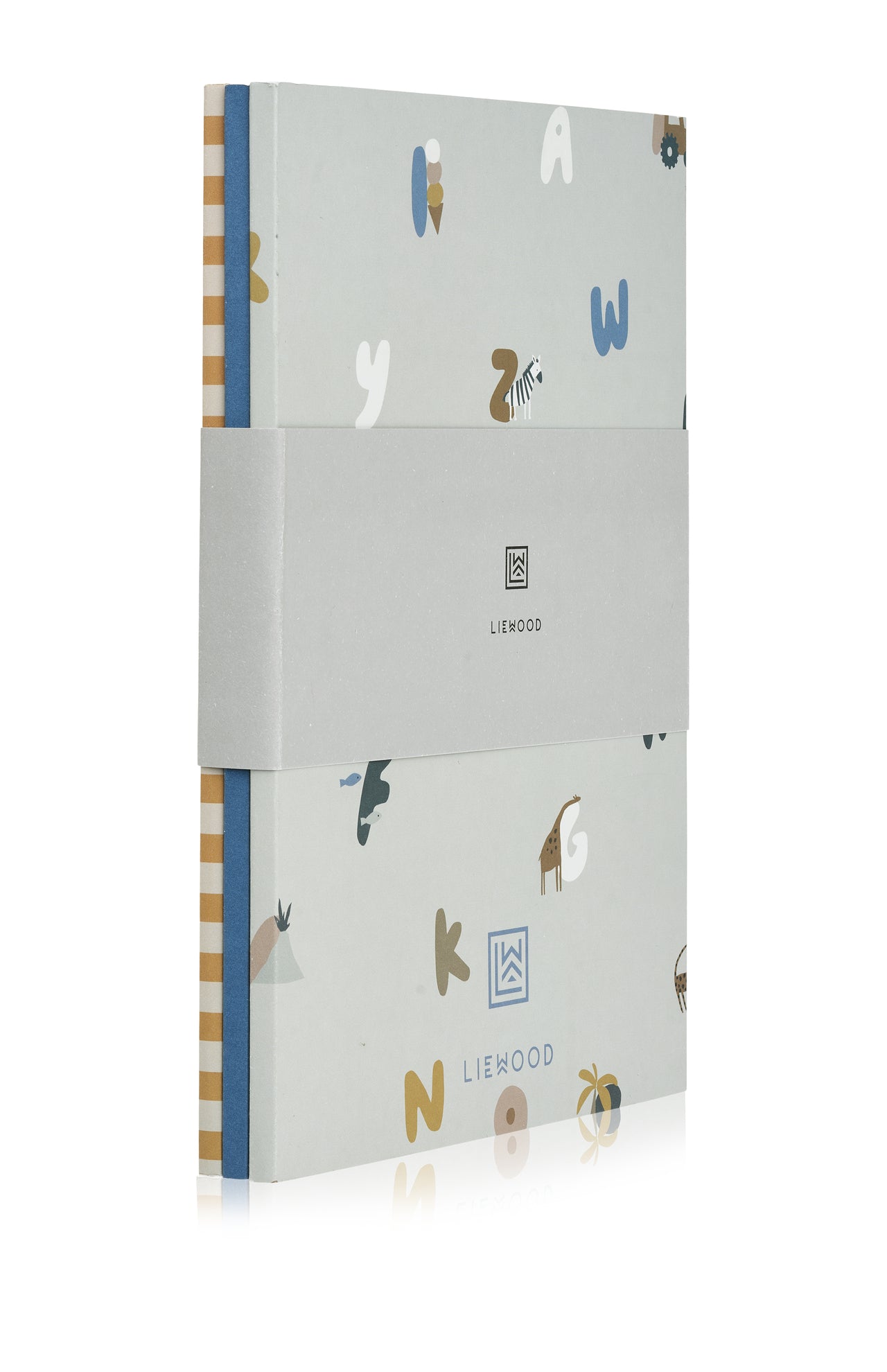 Notizbücher Softcover A5 Format, Alphabet Streifen Mix