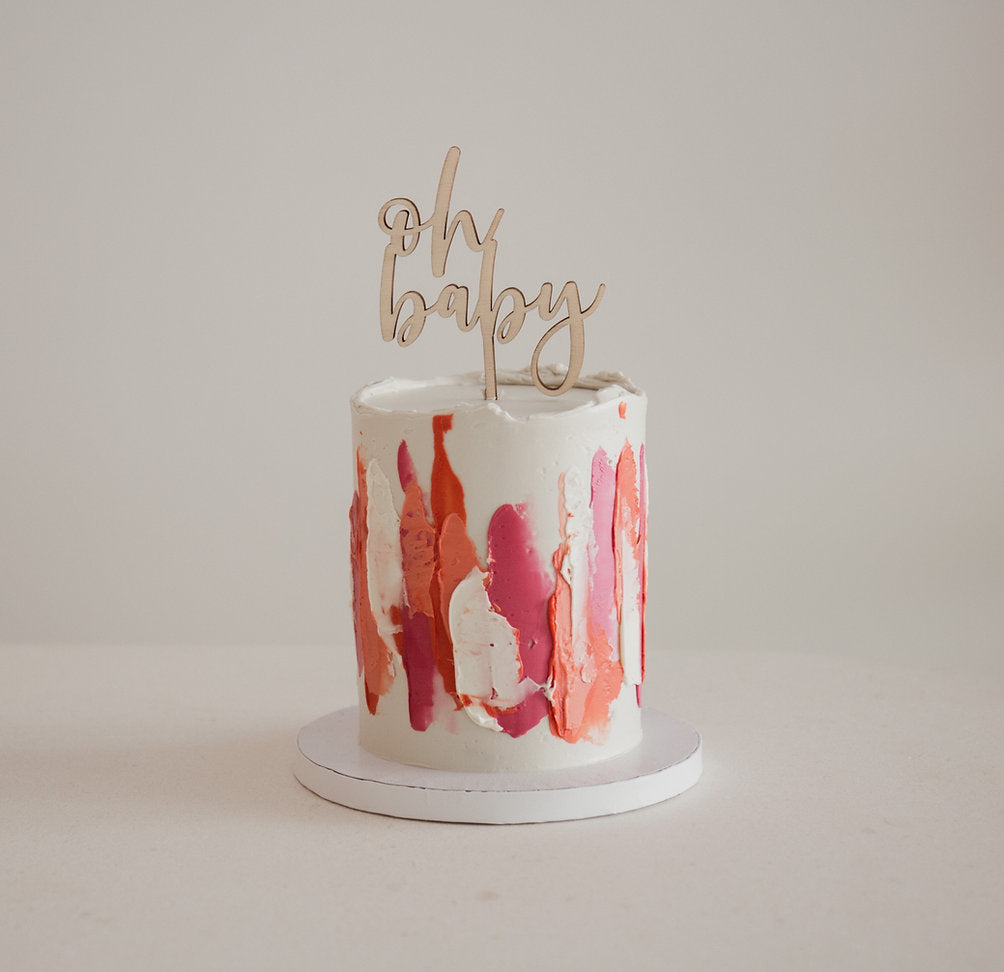 Kuchentopper Cake Topper "Oh Baby"