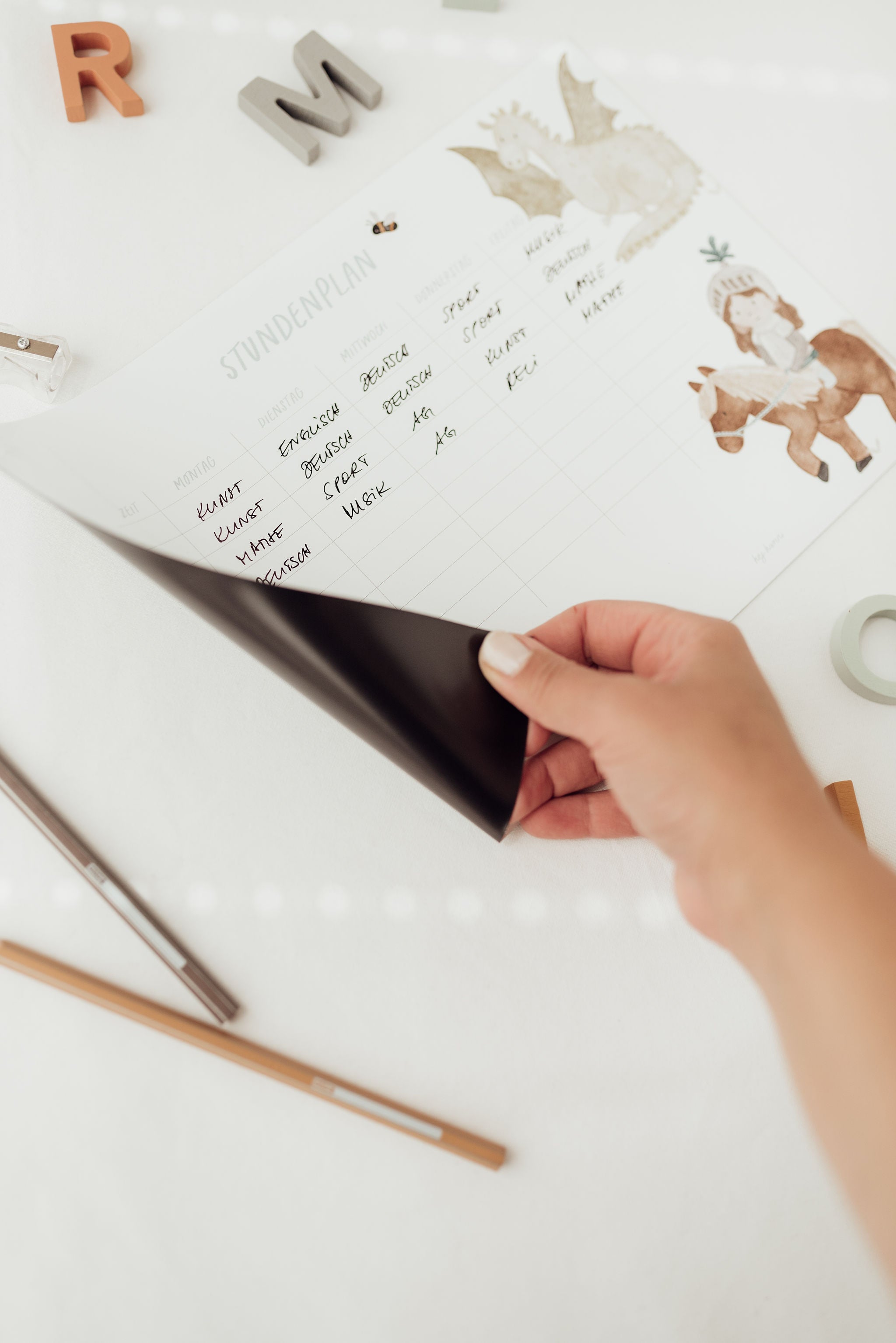 wiederverwendbarer Stundenplan, Ritter & Drachen