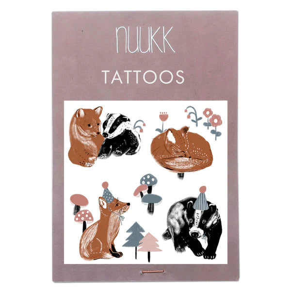 Nuukk Bio Tattoos Fuchs und Dachs