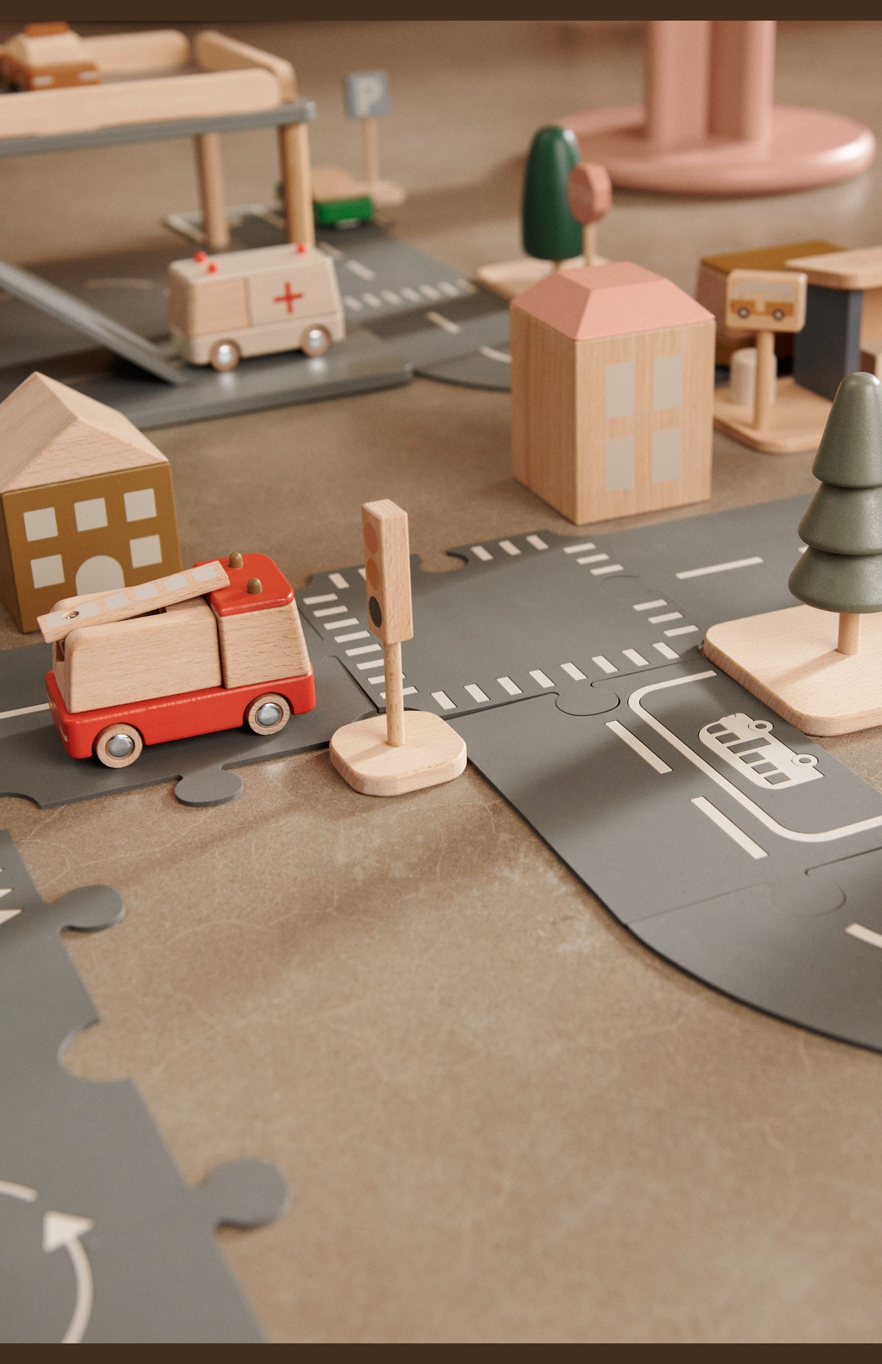 Verkehrsschilder 4er Pack aus Holz für Kinder