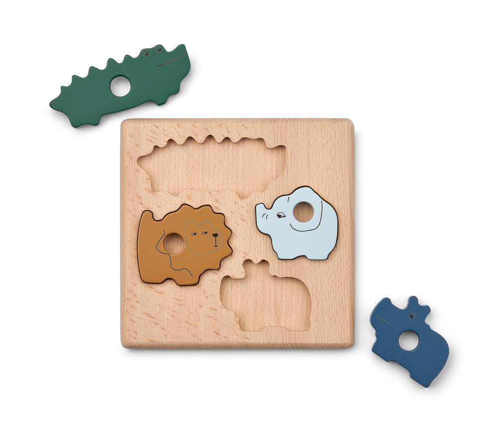 Liewood Holz-Steckpuzzle für Kinder ab 1,5 Jahren