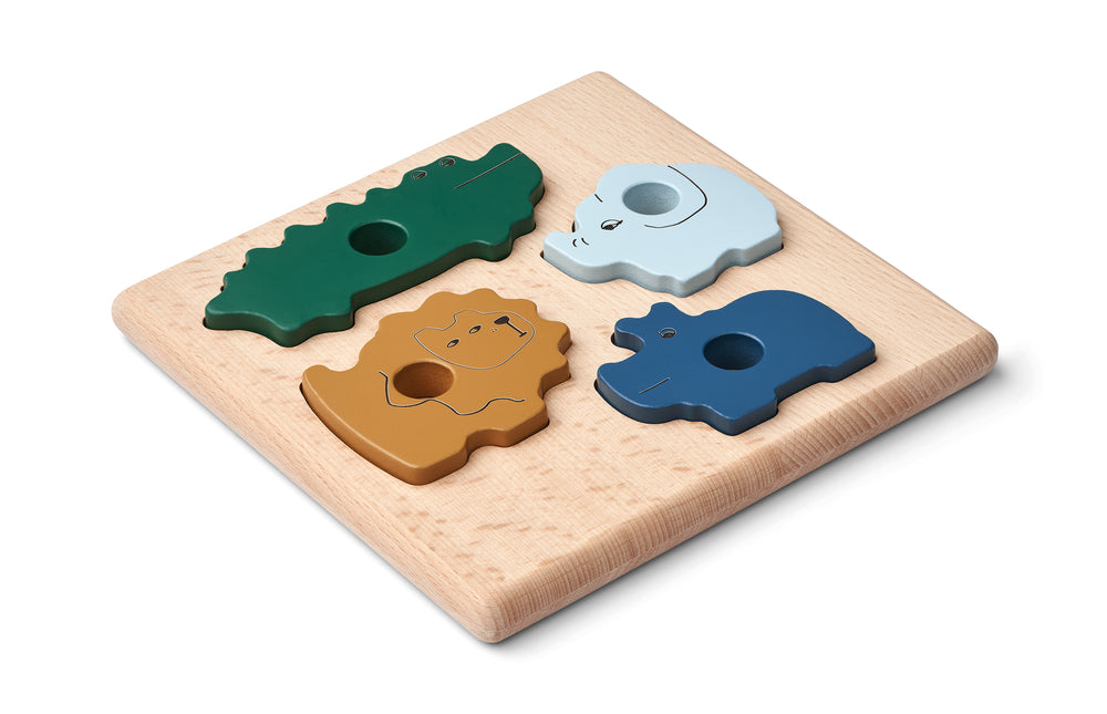Liewood Holz-Steckpuzzle für Kinder ab 1,5 Jahren