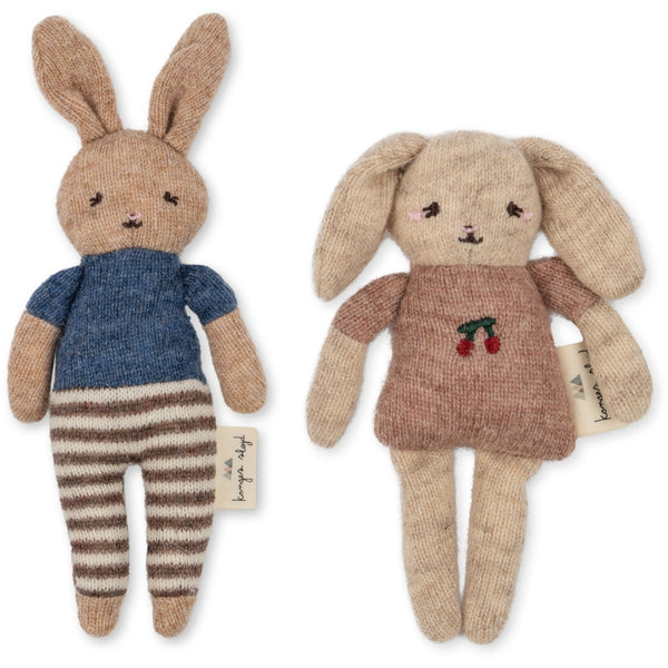 Kuscheltier Puppen 2er Set, Hasen