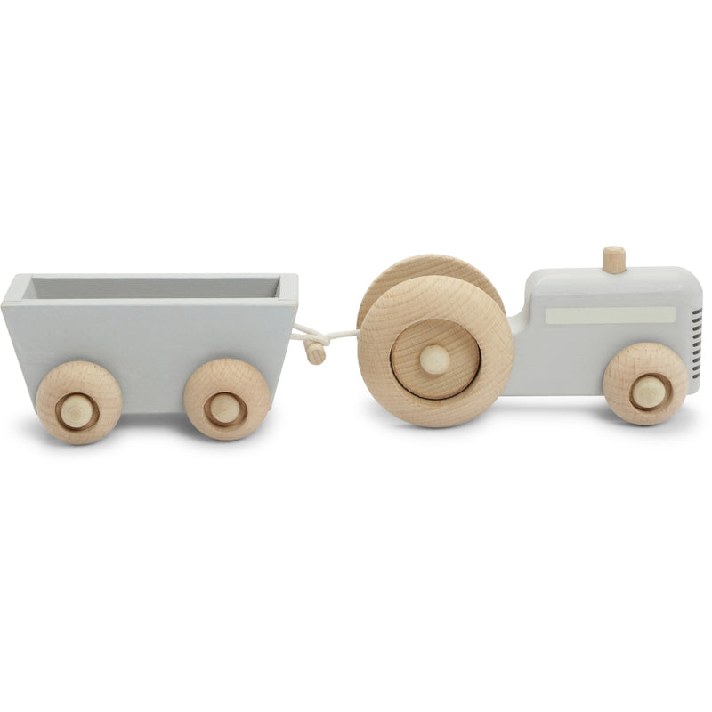 Traktor mit Anhänger aus Holz