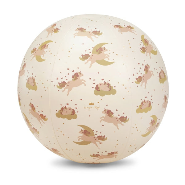 Wasserball Strandball groß Einhörner | Großer Strandball mit Einhorn-Motiven | Geeignet für Kinder und Kleinkinder