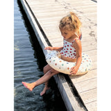 Konges Slojd Schwimmring für Kinder - Gepunktet | Schwimmring für Kinder mit Punktmuster, Durchmesser: 80 cm | Kinder ab 3 Jahren