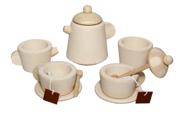 Tee - Set naturholz