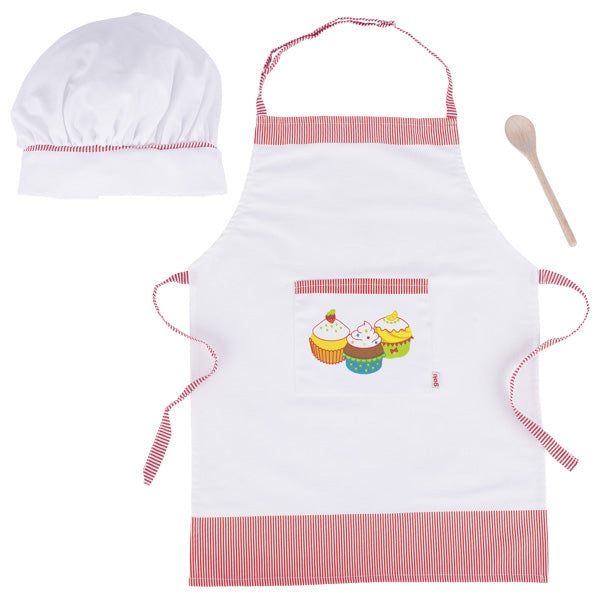 Verkleidungsset Koch Schürze & Kochmütze für Kinder