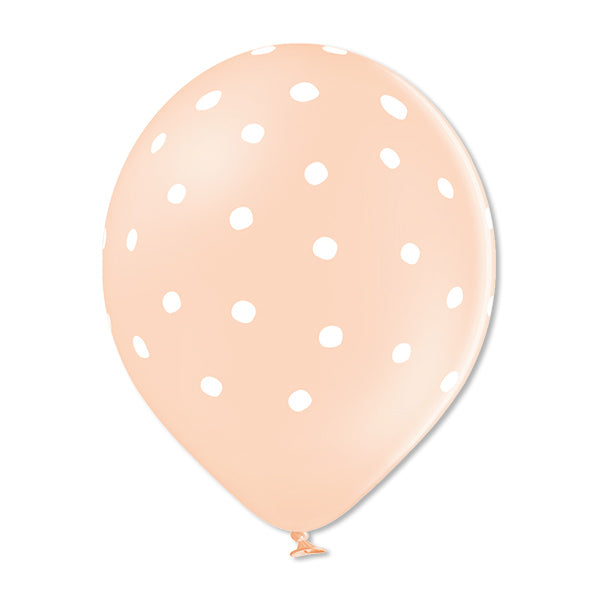 Luftballons Geburtstag pastell, 100% Naturkautschuk