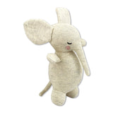 weiche Babyrassel Elefant aus 100% Biobaumwolle