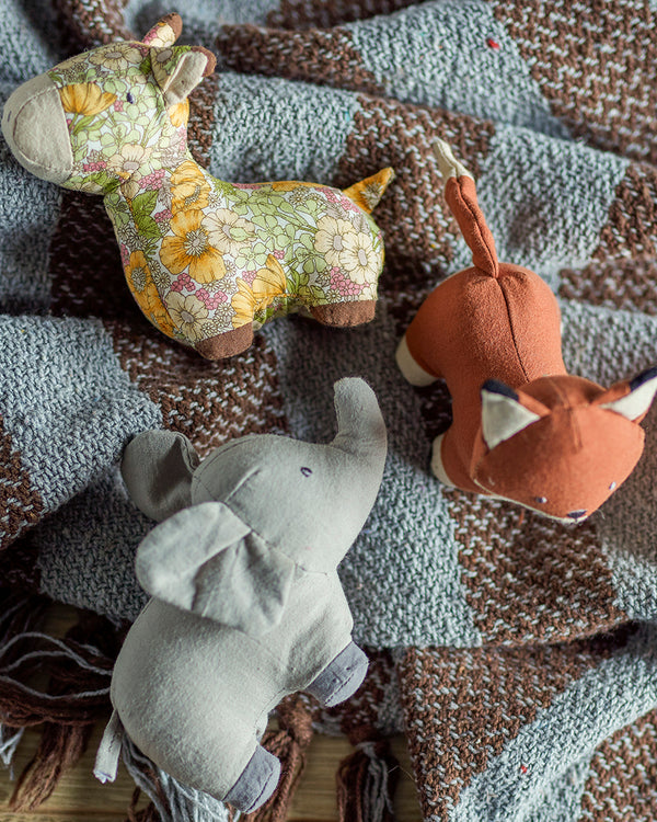 Kuscheltiere Elefant, Fuchs, Giraffe im 3er Set, Rafe Soft Toy
