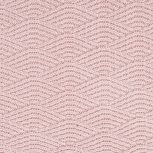 Kuscheldecke, Babydecke, Strick Riverknit, rosa, 75x100cm