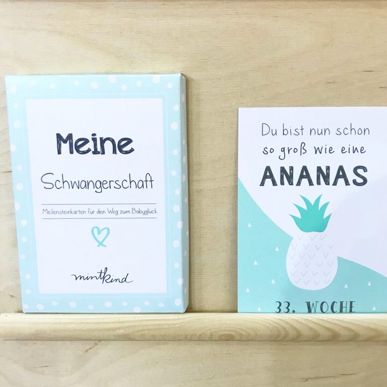 Meilensteinkarten Schwangerschaft mint