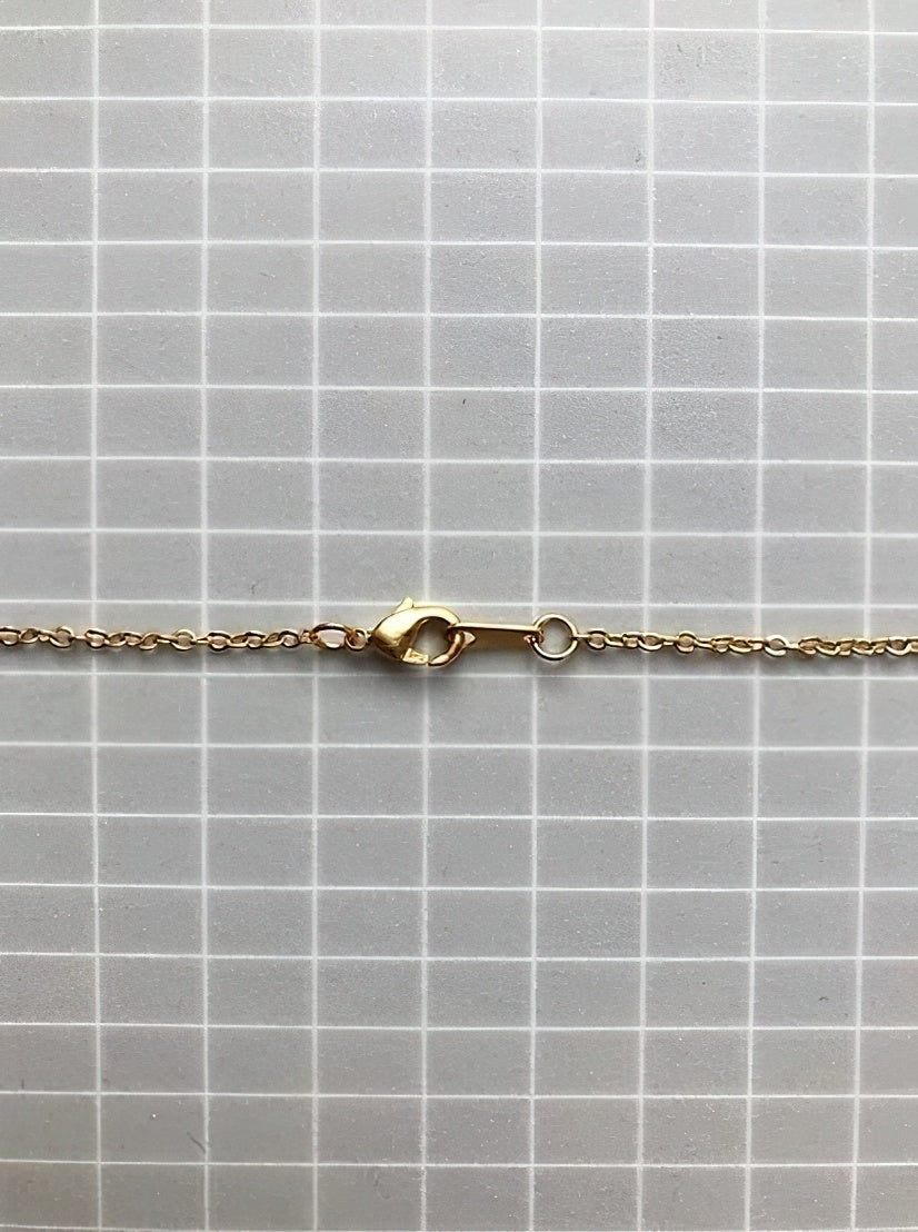 Halskette Gold für Erwachsene, Anhänger Mini Triangle