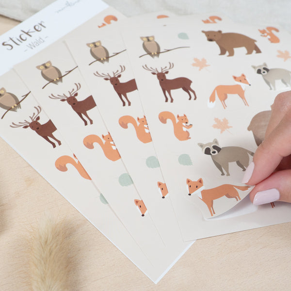 Sticker Set Wald