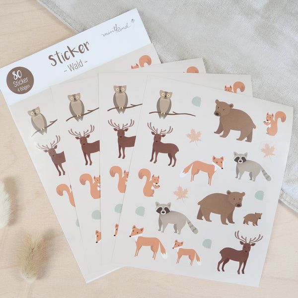 Sticker Set Wald