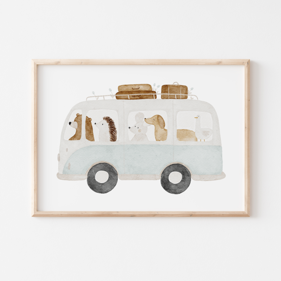 Poster Tierbus, A4