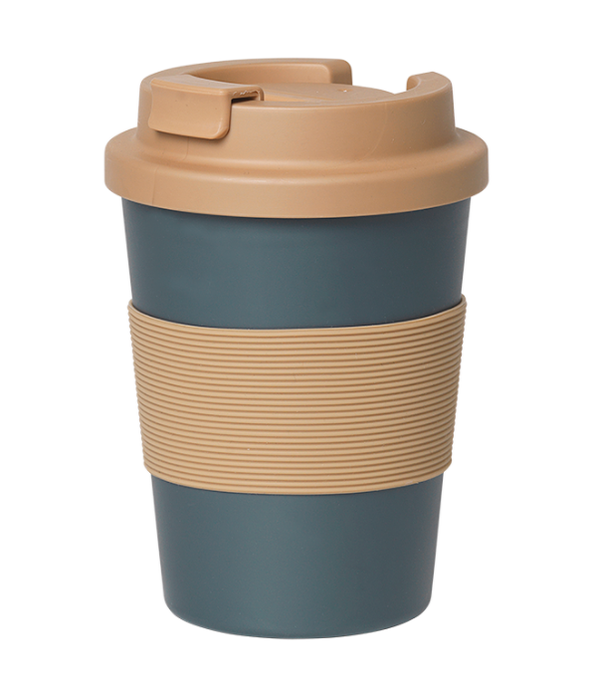 Kaffebecher To-Go, Kaffeetasse Blue Spruce, Caramel - PLA