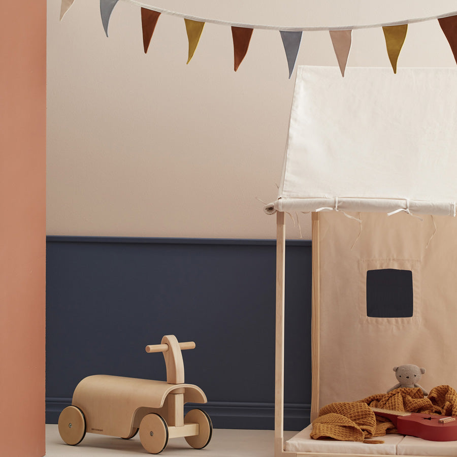 Girlande Wimpel fürs Kinderzimmer aus Baumwolle, Länge 2,9 m