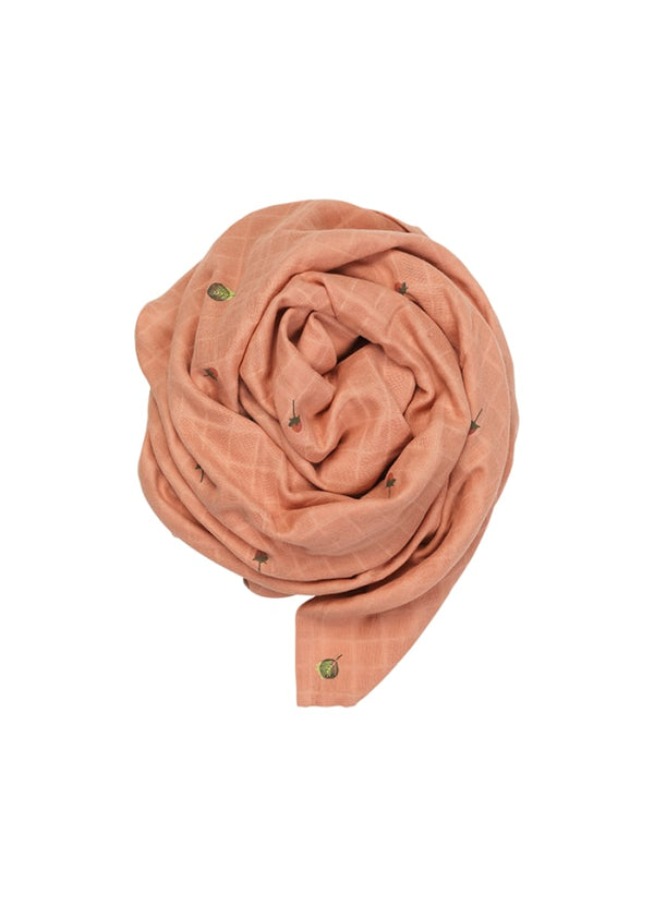 Mulltuch Pucktuch aus Bio-Baumwolle -Swaddle, Erdbeere